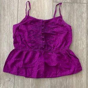 ⭐️6 for $35 - Mix and Match⭐️ Purple embroidered peplum top